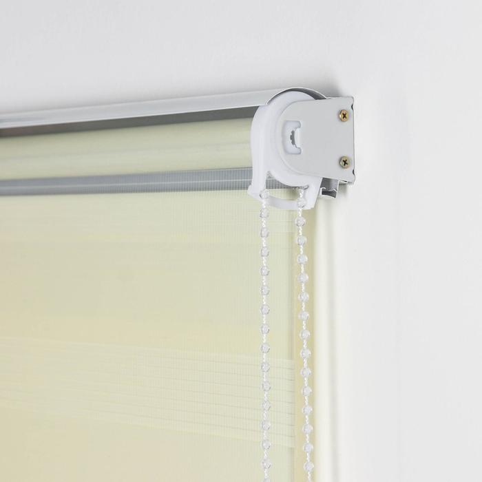 Штора рулонная &laquo;День-ночь&raquo;, 90&times;180 см (с учётом креплений 3,5 см), цвет бежевый