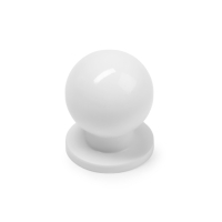 Ручка кнопка CAPPIO RK146, d=25 мм, цвет белый