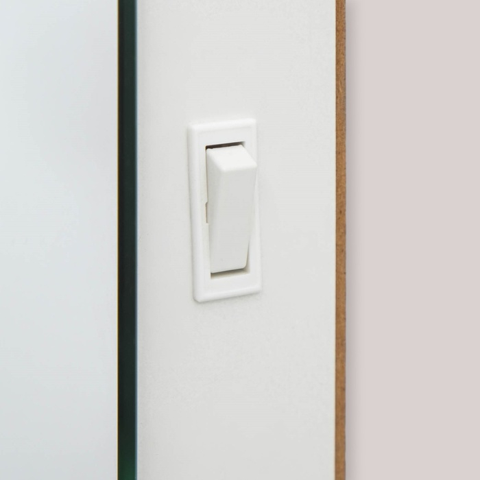 Зеркало, гримерное, настенное, 12 лампочек, 60&times;60 cм