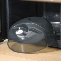 Крышка для СВЧ, d=25 см, h=10,5 см, цвет черный Крышка для СВЧ, d=25 см, h=10,5 см, цвет черный