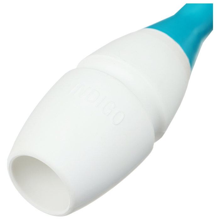 Булавы для художественной гимнастики вставляющиеся INDIGO, 36 см, цвет голубой/белый Булавы для художественной гимнастики вставляющиеся INDIGO, 36 см, цвет голубой/белый