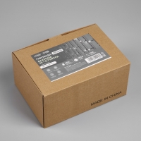 Гирлянда &laquo;Бахрома&raquo; 25 &times; 0.7 м, IP44, УМС, тёмная нить, 450 LED, свечение белое, мерцание, 220 В