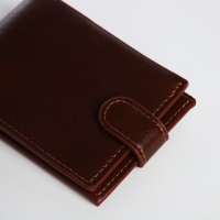 Зажим для купюр на кнопке, цвет коричневый Зажим для купюр на кнопке, цвет коричневый