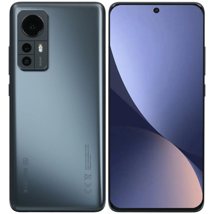 Смартфон Xiaomi 12X RU, 6.28 Смартфон Xiaomi 12X RU, 6.28", Amoled, 8 Гб, 128 Гб, 50 Мп, 32 Мп, 4500 мАч, NFC, серый