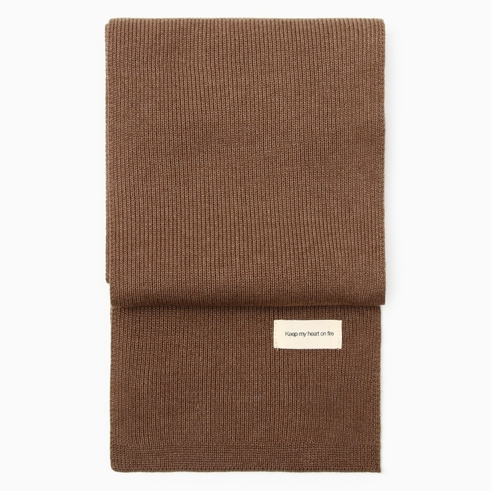 Шарф женский MIST, кофейный, 21*140 см Шарф женский MIST, кофейный, 21*140 см