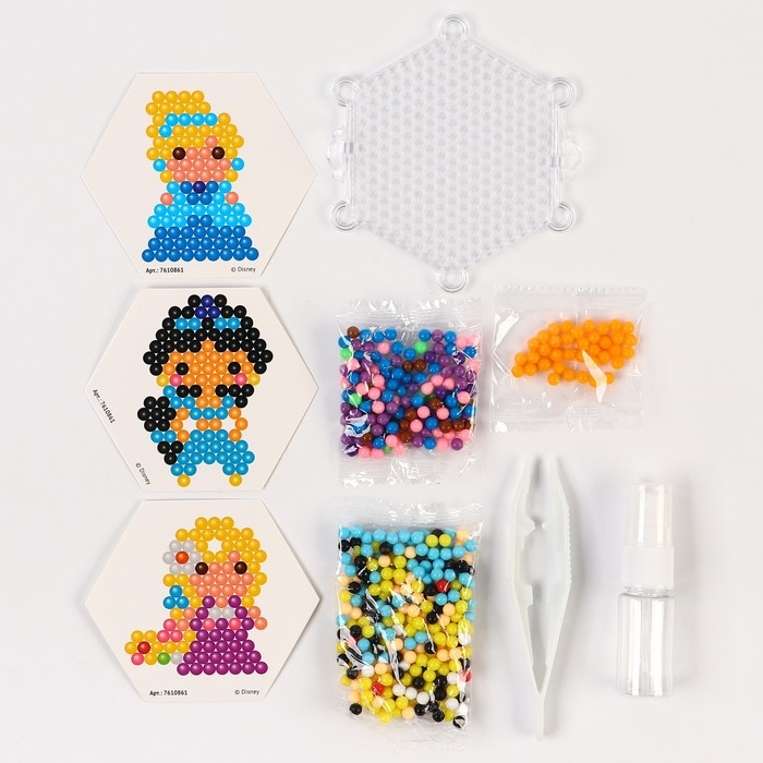 Набор мозаик 3 в 1 &laquo;Принцессы&raquo;, Авквамозайка, Термомозайка и мозаика из EVA, 4+