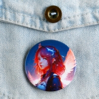 Значок металлический аниме , набор «Неон», d=38 мм, 4 шт. Значок металлический аниме , набор «Неон», d=38 мм, 4 шт.