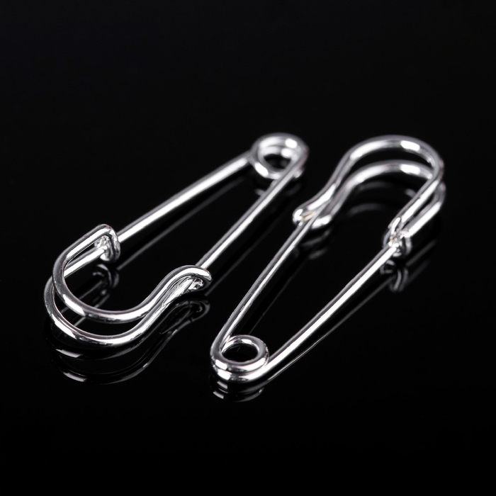 Булавка 3&times;1 см (набор 5шт), СМ-208, цвет серебра