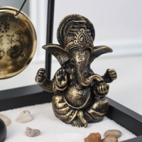 Сад Дзен "Ганеша у гонга" песок+камни+аромапалочка 13,2х15х15,5 см Сад Дзен "Ганеша у гонга" песок+камни+аромапалочка 13,2х15х15,5 см