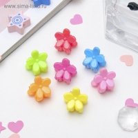 Краб для волос "Мини" (набор 100 шт) цветочек колор, 1 см, микс Краб для волос "Мини" (набор 100 шт) цветочек колор, 1 см, микс