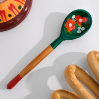 Сахарница, с ложкой, 10&times;9 см, хохлома