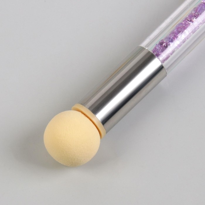 Сменные спонжи для маникюра, набор 10 шт, d = 1,5 см, цвет бежевый