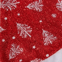 Колпак новогодний "Заснеженные ёлки" 30х37 см, красный Колпак новогодний "Заснеженные ёлки" 30х37 см, красный