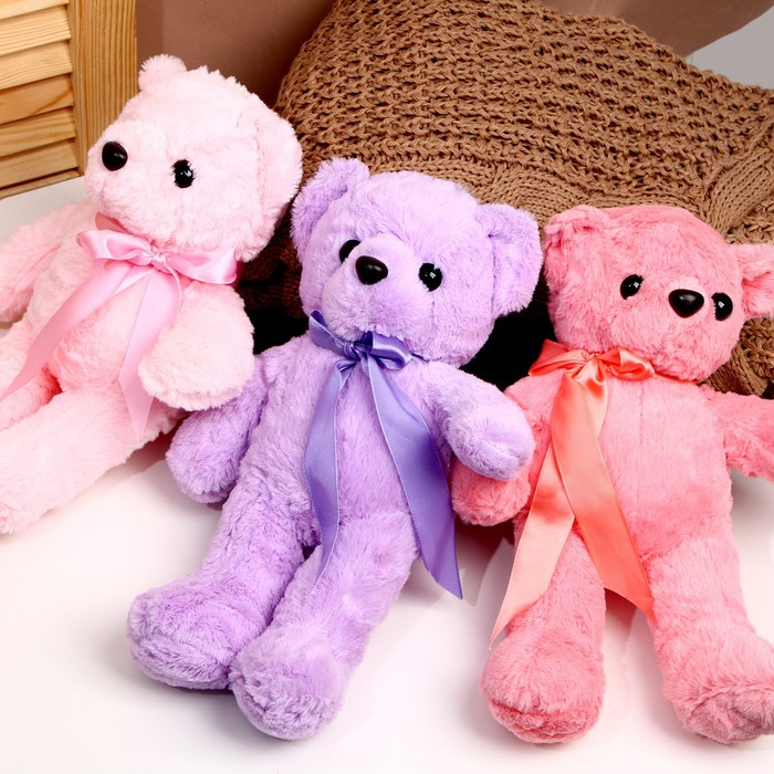 Мягкая игрушка «Мишутка с бантом», цвета МИКС Мягкая игрушка «Мишутка с бантом», цвета МИКС