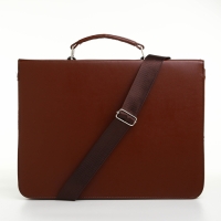 Сумка мужская деловая на клапане, цвет коричневый Сумка мужская деловая на клапане, цвет коричневый