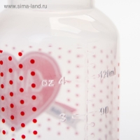 Бутылочка для кормления &laquo;Самая красивая&raquo;, классическое горло, с ручками, 150 мл., от 0 мес., цвет красный