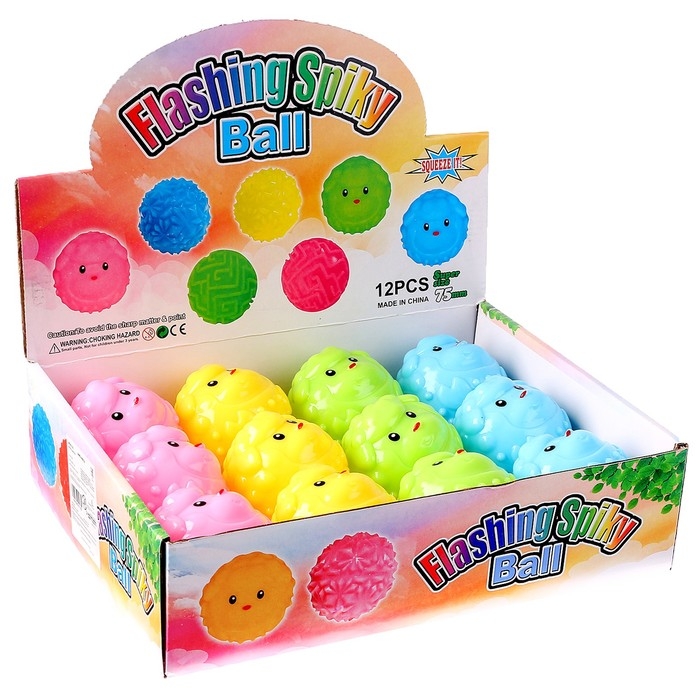 Мяч световой &laquo;Овечка&raquo; с пищалкой, цвета МИКС