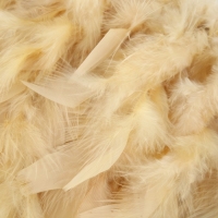 Тесьма с перьями индюка, 13-17 см, 5 &plusmn; 0,5 м, цвет сливочный
