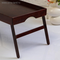 Поднос с ножками для завтрака поднос "Венгера", орех + лак, 50&times;30 см