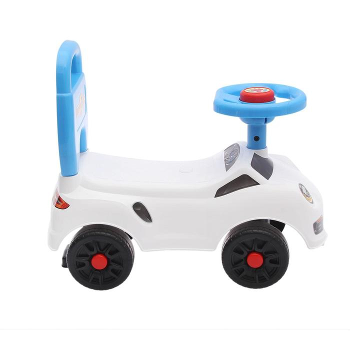 Толокар «Молния», звук, цвет белый Толокар «Молния», звук, цвет белый