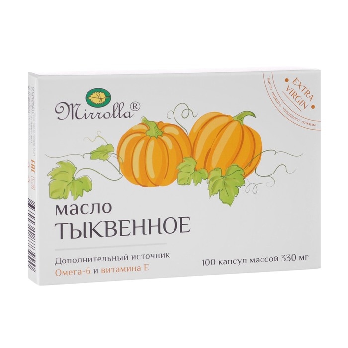 Масло тыквенное Масло тыквенное "Mirolla", 100 капсул