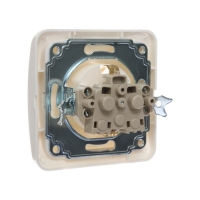 Розетка одноместная Luazon Lighting "Орион", 16 А, скрытая, с з/к, белая