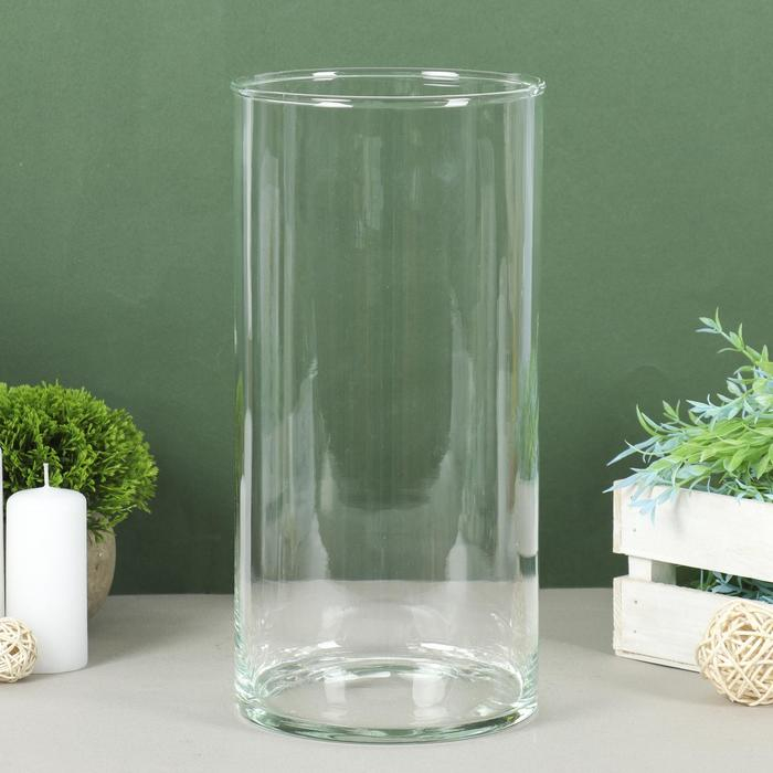 Ваза Ваза "Ротонда-1" 29,5х13,5см, 3,4л прозрачная