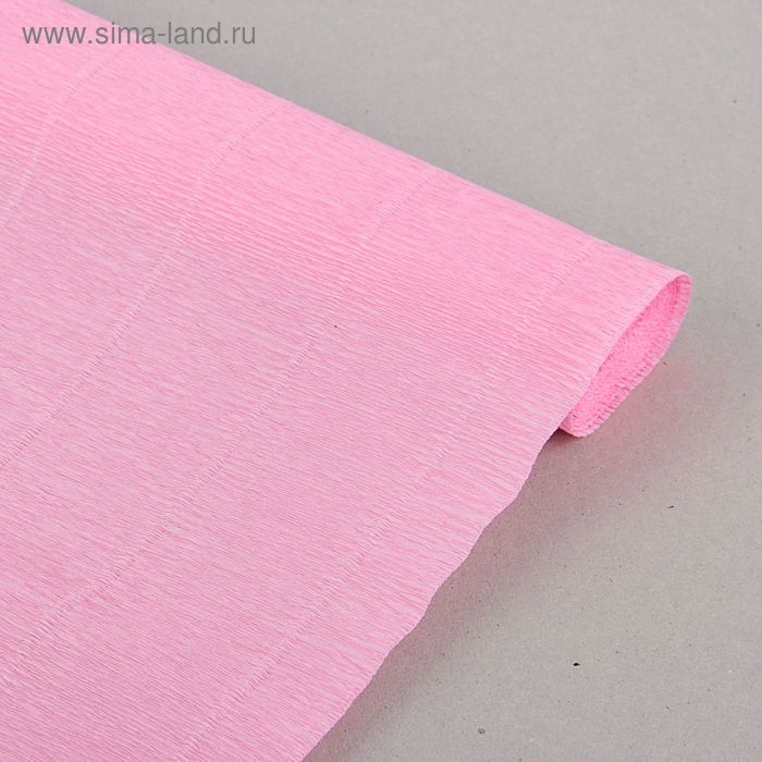 Бумага для упаковок и поделок, гофрированная, розовая, однотонная, двусторонняя, рулон 1 шт., 0,5 х 2,5 м Бумага для упаковок и поделок, гофрированная, розовая, однотонная, двусторонняя, рулон 1 шт., 0,5 х 2,5 м