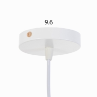 Люстра "Оазис" 1х60Вт Е27 Белый, золото 20х15х30(100)см