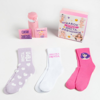 Подарочный набор термос и носки 3 пары KAFTAN "Инста-гёрл", р. 37-39 (23-25 см) Подарочный набор термос и носки 3 пары KAFTAN "Инста-гёрл", р. 37-39 (23-25 см)