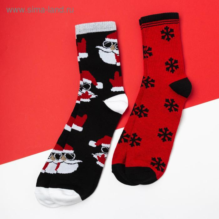 Набор новогодних мужских носков Набор новогодних мужских носков "Xmas chill" р. 41-44