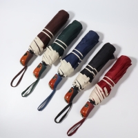 Зонт полуавтоматический &laquo;Однотон&raquo;, эпонж, 3 сложения, 8 спиц, R = 50/55 см, D = 110 см, цвет МИКС