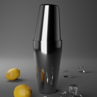 Бостонский шейкер из нержавеющей стали, 750+550 мл, 9&times;26,5 см, 304 сталь, цвет серебряный