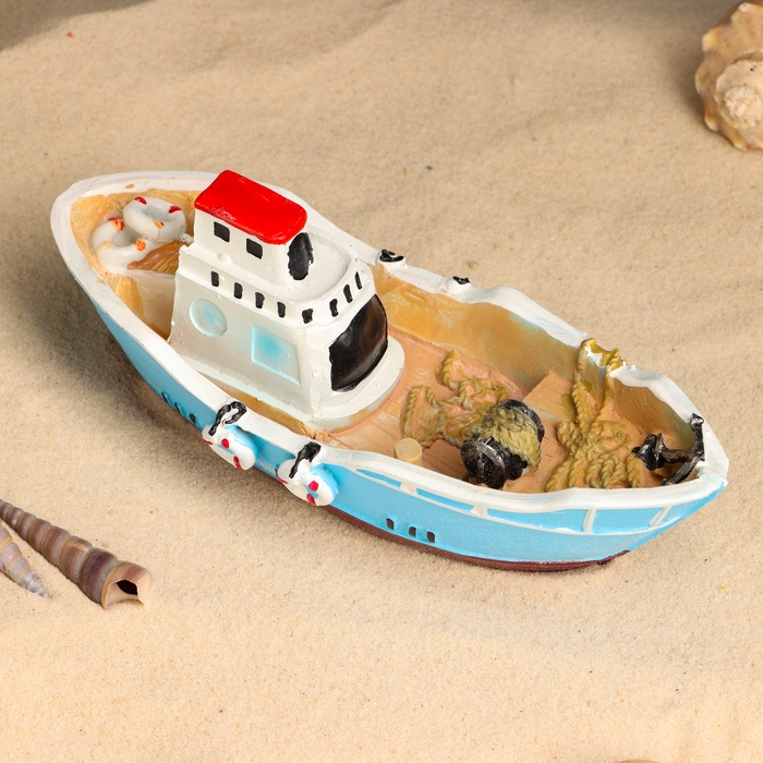 Корабль сувенирный "Рыбацкое судно" 20*8*7см