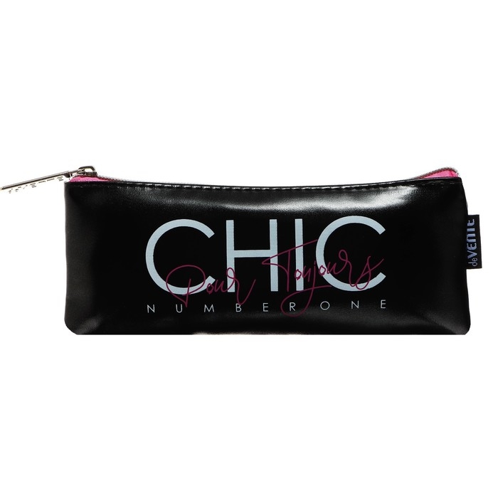 Пенал мягкий, 1 отделение, 90 х 210 х 10 мм, плоский, deVENTE, Chic, искусственная кожа