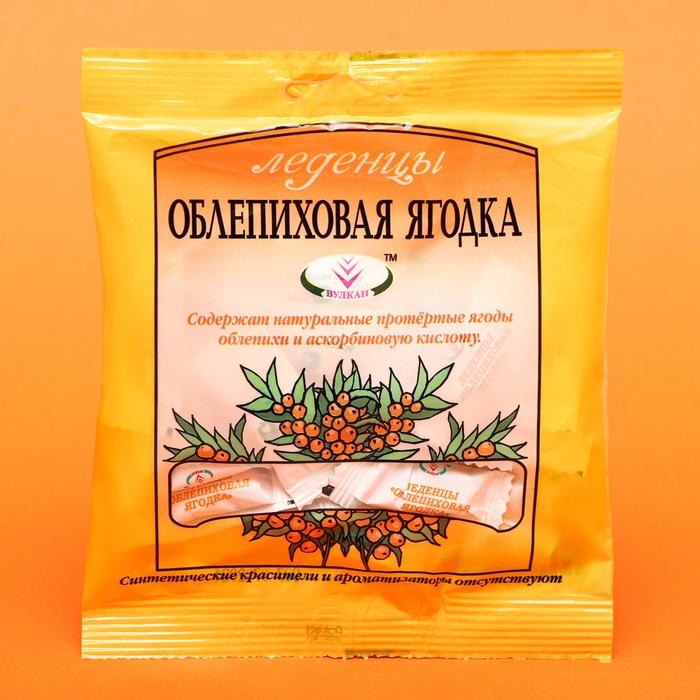 Леденцы «Облепиховая ягодка», при простуде и гриппе, 50 г Леденцы «Облепиховая ягодка», при простуде и гриппе, 50 г