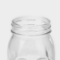 Кружка стеклянная с крышкой и трубочкой Доляна &laquo;Череп. Хэллоуин&raquo;, 400 мл, 9&times;14,5 см, цвет МИКС