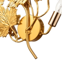 Бра "Клен" 1хЕ14 40Вт золото 55х55х15 см