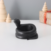 Подсвечник "Змея" крученая 8*10*6 см черный с потертостями Подсвечник "Змея" крученая 8*10*6 см черный с потертостями