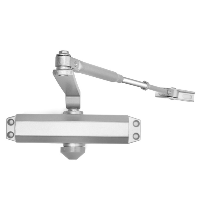 Доводчик дверей ТУНДРА G072  морозостойкий, до -50, до 85, цвет серебро