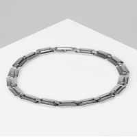 Браслет мужской &laquo;Стальной&raquo; змейка, цвет серебро, 18 см