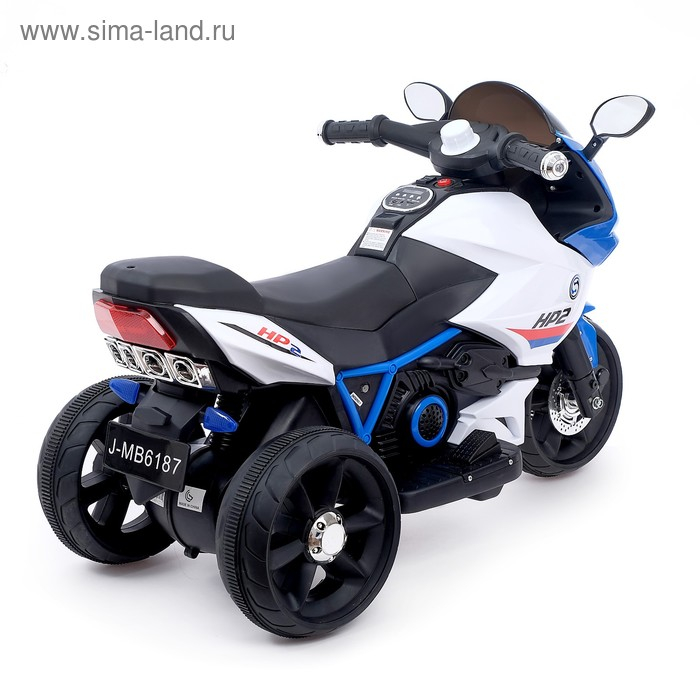 Электромобиль &laquo;Супербайк&raquo;, USB, световые эффекты, цвет синий