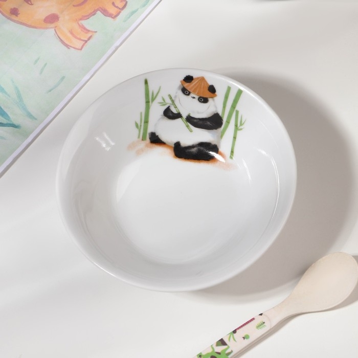 Салатник фарфоровый &laquo;Панда&raquo;, 360 мл, d=14,5 см