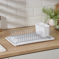 Сушилка для посуды с поддоном Доляна, 38,5&times;21,5&times;12,5 см, цвет МИКС