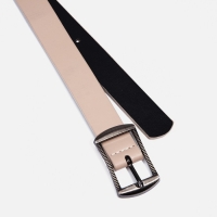 Ремень женский, ширина 2,4 см, пряжка металл, цвет бежевый