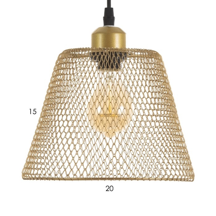 Светильник BayerLux "Фиш" Е27 40Вт золото  20х20х16-116см