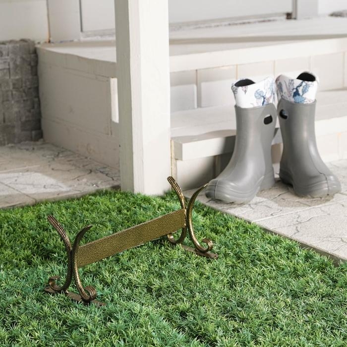 Декроттуар для очистки обуви, 32,5 × 15 см, бронза Декроттуар для очистки обуви, 32,5 × 15 см, бронза