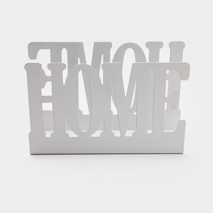 Салфетница Доляна Home,15&times;4&times;10 см, цвет белый