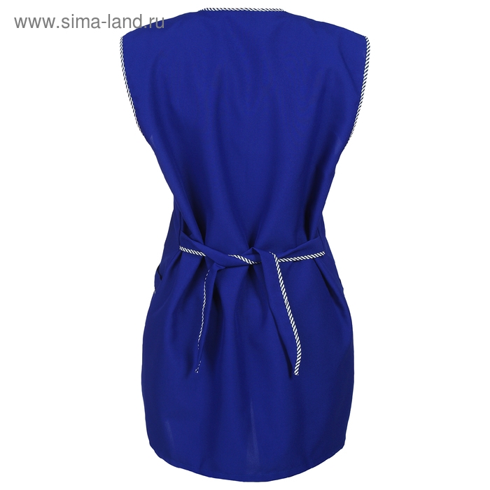 Халат габардин на молнии, без рукава, р. 56-58, рост 170-176, цвет василек Халат габардин на молнии, без рукава, р. 56-58, рост 170-176, цвет василек