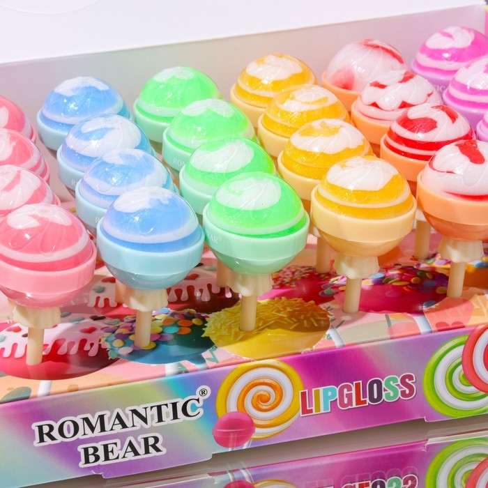 Блеск для губ &laquo;Чупа-чупс&raquo;, микс цветов и ароматов